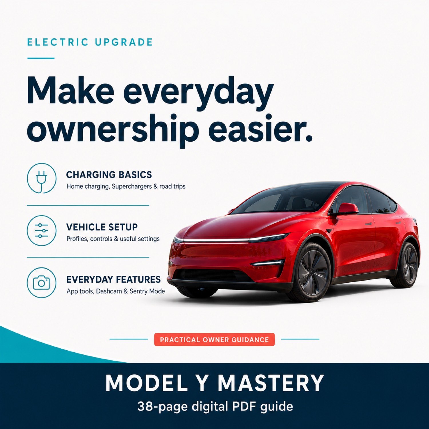 Make everyday ownership easier — charging basics, vehicle setup, and everyday features