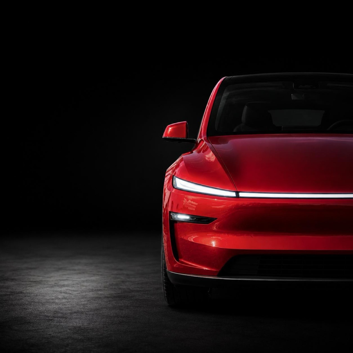 2026 Model Y Juniper, front studio shot